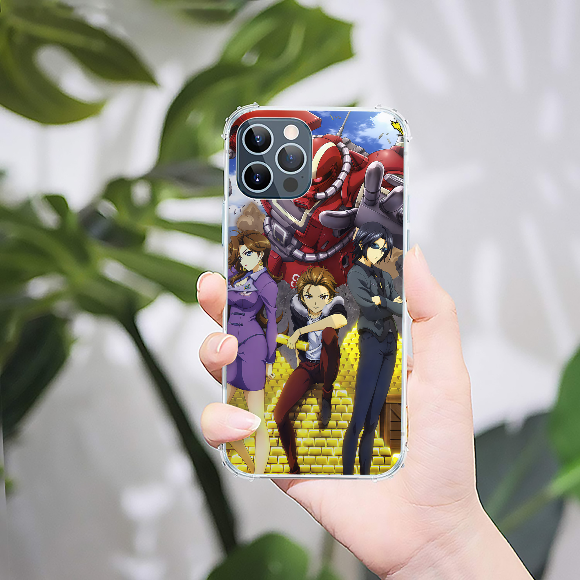 （画像用） 機動戦士ガンダム Mobile Suit Gundam 【iPhone 12シリーズ対応】透明スマホケース（クリアソフトケース）
